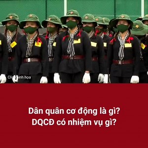 Tìm hiểu về lực lượng Dân quân cơ động. Dân quân cơ động có nhiệm vụ như thế nào? | Dân Quân Tự Vệ Việt Nam