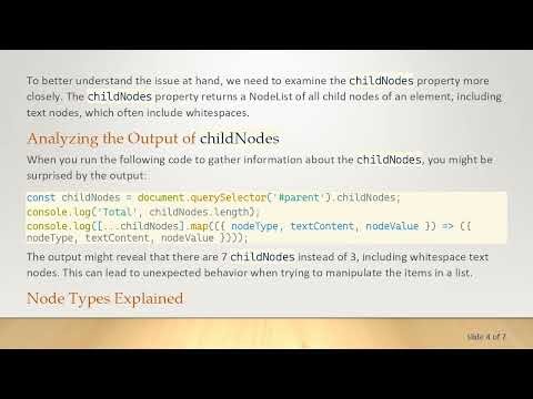 Understanding childNodes: Fixing Your JavaScript List Item Text Issues