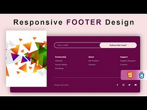 Responsive Footer Design using Html & Css | @VetrivelRavi