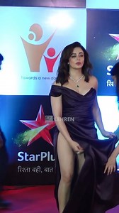 Neha Pendse Sizzles In A Hot Bold Purple Attire At ITA Awards #nehapendse #itaawards2023 #tvactress #television #Lehren | Lehren