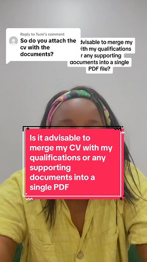 Merging CV with Supporting Documents: Best Practices