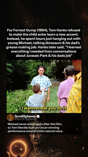 Tom Hanks Changed His Accent to Match the Child Actor in Forrest Gump (1994)