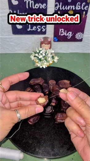 Trick to take out the date's seeds out of it | #viraltaday #shorts #short #tipsandtricks #shortsyt