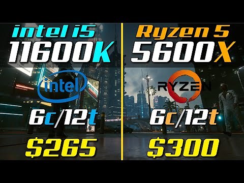 i5-11600K vs. Ryzen 5 5600X | Test in 8 Games