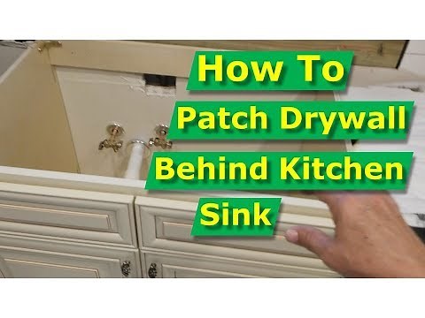 Drywall Repair: Fix Drywall Holes Under Sinks - DIY