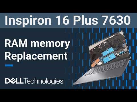 Dell Inspiron 16 Plus 7630 with NVIDIA RTX 4060 | How to replace the RAM memory module