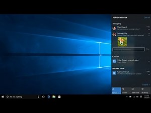Windows 10 Action Center