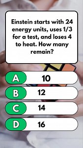 635 reactions · 119 comments | Einstein's Energy Riddle: What's Left? #quiz #trivia #riddles | Pediabox Lagecy | Facebook