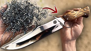 29K views · 317 reactions | Forging Metal Shavings to make Bowie...