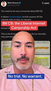 The Liberal Internet Censorship Bill. If this goes through, I’ll be offline and probably in a jail cell the day after it passes. No trial, no warrant, and no police. Bill C8. | Mario4thenorth