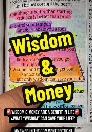Wisdom & Money: Which Wisdom Can Save Your Life?