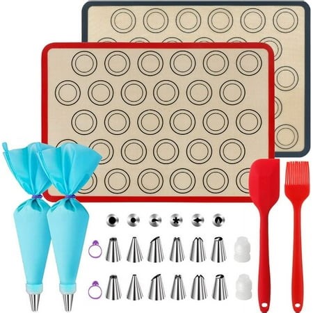 Baking mat for macarons made of silicone - 23-piece set, baking mat silicone mat/non-stick mat for macarons/cakes/bread, non-stick baking mat silicone baking mat macarons. - Walmart.ca