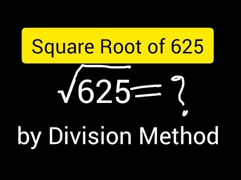 Square Root of 625 by Long Division Method | Easy Step-by-Step Math Solution