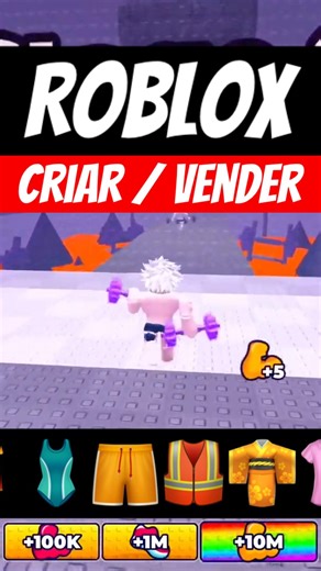 CRIAR e VENDER ROUPA ou ITENS no ROBLOX - TUTORIAL ROBLOX CELULAR e PC 🔥 #shorts #roblox #jogos