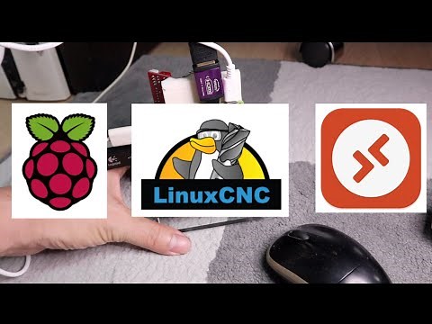 Install LinuxCNC to a Raspberry Pi4 and remote control by Microsoft Remote Desktop