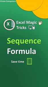 Use this formula to save your time ✅ Sequence formula in Excel 🔥 (Excel, excel tips, Excel tricks, Excel hacks, Excel tips and tricks, ms excel tips and tricks) . . #excel #exceltips #exceltricks #excelformula #excelformula #msexceltricks #spreadsheets #excelforbeginners #exceltipsandtricks #shetets #excelfunction #excelfunctions | Vision Computers