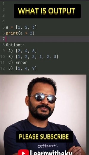 python interview questions for fresher #learnwithaky #coding #pythontutorial #pythonchallenge