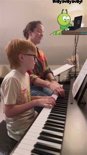 Creepy Crawler - student and teacher duet | Olga's Piano Studio