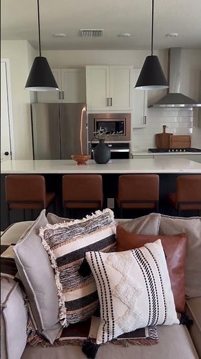 24" Brown PU Leather Counter Height Bar Stool