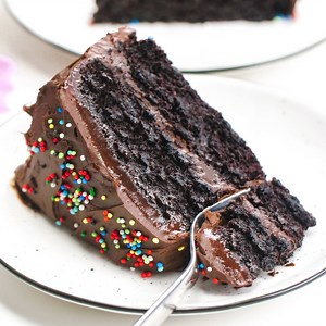 83K views · 540 reactions | This vegan chocolate cake is fudgy, super moist, ultra chocolaty and is topped off with an easy whipped chocolate ganache frosting! Can be made gluten-free, whole wheat or with all-purpose flour. Also, check out the post for an explanation as to where I've been the last year! Click here for the printable recipe --- https://www.texanerin.com/vegan-chocolate-cake/ | Texanerin Baking | Facebook