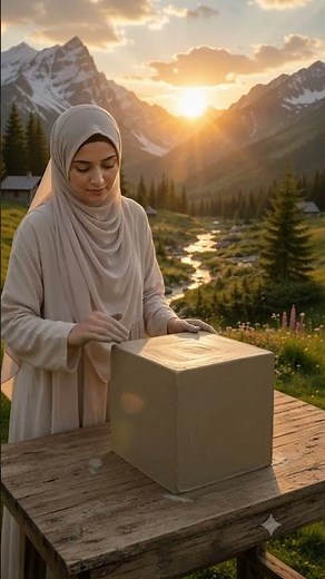 🕋 Amazing Clay to Holy Kaaba Transformation Beautiful Muslim Girl AI Art #Shorts