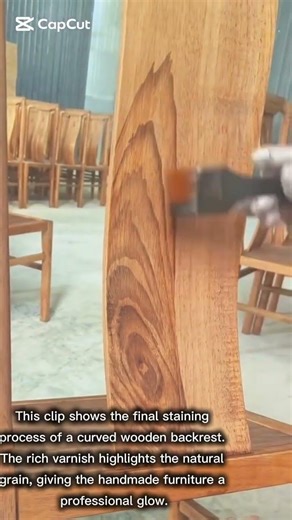 Polishing a Wooden Chair