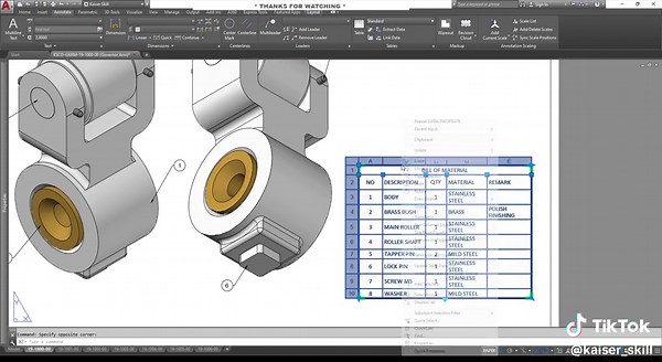 Feature : DATA LINK/LINK DATA (Import Excel data) #AUTOCAD #autocadtips #autocadtip #autocad2d #autocadtutorial #autocaddesigning #Autocad #autocad_engineering