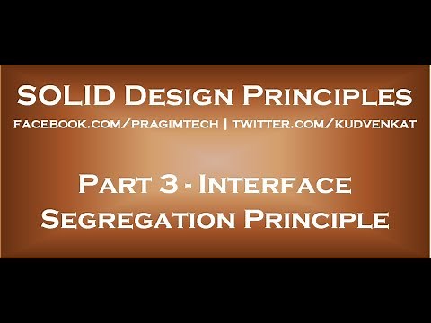 Interface Segregation Principle