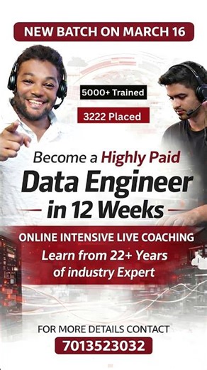 Data Engineering Course Online 2026 | Data Engineer Training | Become Data Engineer in 12 Weeks