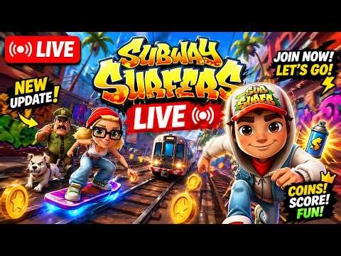🔴 LIVE Subway Surfers Gameplay | High Score Challenge🔥 Endless Run Hindi #subwaysurfs #gaming #viral