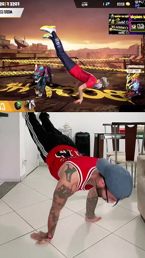 Desafio da Flexão do Free Fire