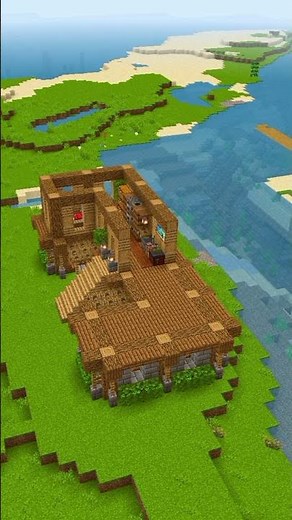 Easy Starter House Minecraft 🏡 #minecraft #shorts