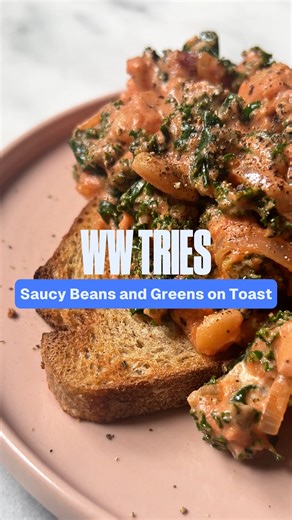 Find this recipe in the WW app: https://ww.visitlink.me/gd1JCJ Kicking off February: Heart Health Month with a recipe that proves "heart-healthy" ≠ bland. Big flavor, mindful sodium, creamy beans, cozy sourdough, and 19g protein 11g fiber. Find this recipe in the WW app: https://ww.visitlink.me/gd1JCJ | WeightWatchers