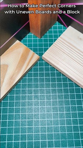How to Make Perfect Corners with Uneven Boards and a Block #woodworking #carpentry #woodworkingtips