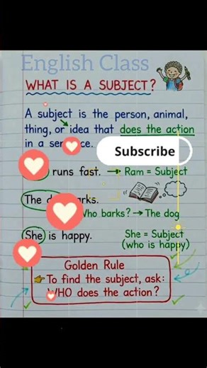 Subject Finding #grammarclass #tense #englishlearning #languagelearning #englishtricks
