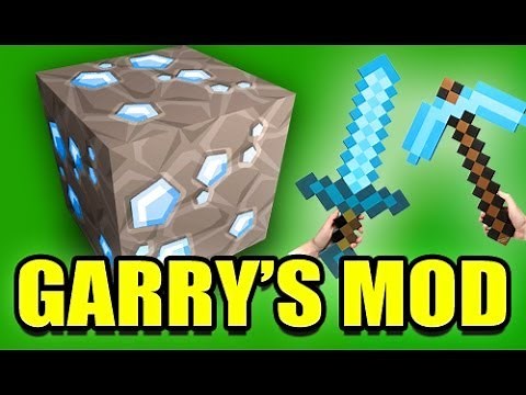 Gmod MINECRAFT Weapons Mod! (Garry's Mod)