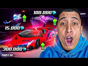 SACANDO TODO LO NUEVO con 100k de DIAMANTES en FREE FIRE
