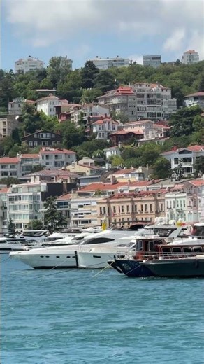 ⛵ Sailing the Bosphorus | Waterfront Houses, Luxury Yacht & Stunning Sea Views in Istanbul 4K