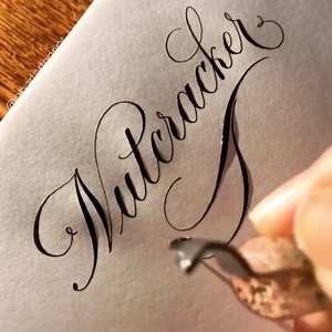 1.4M views · 10K reactions | Turn sound on for crackling sounds Sharing this old video because it’s too appropriate for December . Nib: Henry Ink: Sumi #charlartscript #nutcracker #satisfyingvideo #calligraphy #lettering #christmasvibe #asmr #satisfying #festive | CS Calligraphy Studio | Facebook