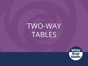 Y5 Spring Block 5 TS4 Two-way tables