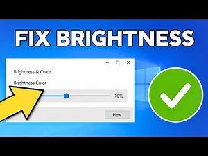 How To Fix Brightness Not Changing or Working in Windows 11 (2025)