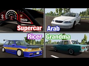 10 Types of Drivers on the Autobahn | BeamNG