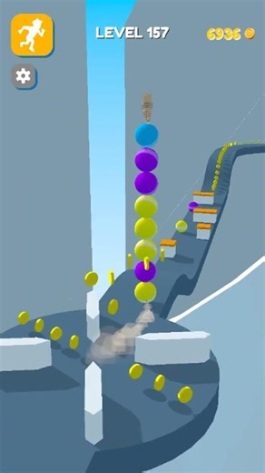 ALL Levels Stack Rider 🎱🏃‍♂️🏃‍♀️🏃‍♂️🎱 - Gameplay Walkthrough #Shorts #StackRider #Androidgameplay