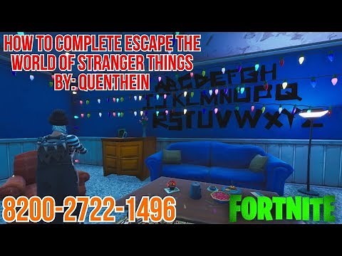 HOW TO COMPLETE ESCAPE THE WORLD OF STRANGER THINGS | FORTNITE CREATIVE
