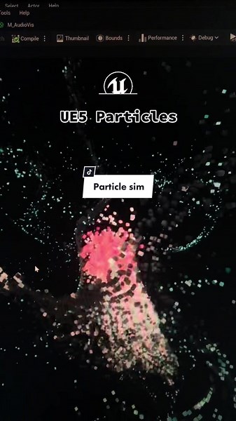 UE5 Niagara particle sim #particlesim #unrealengine5 #indiedev #devlog