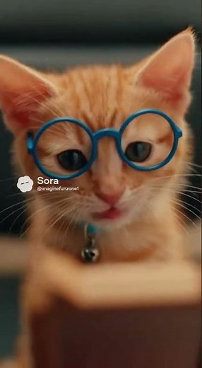 Kitten's First Glasses #kitten #cat #catvideos #glasses #optometrists #funnycatvideos
