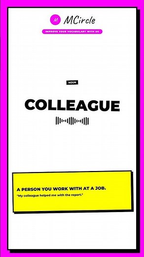 Learn English: What is Colleague? | Vocabulary Shorts