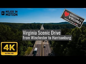 Cloudy Scenic Drive in Virginia | From Winchester to Harrisonburg Through I-81 S | 4K High POV