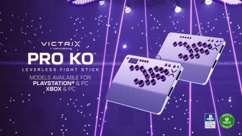 Turtle Beach Victrix Pro KO Leverless All Button Fight Stick, Officially Licensed for Xbox Series X|S, Xbox One, Windows 10/11 PC, Customizable eSports Tournament Ready Arcade Controller, Gray