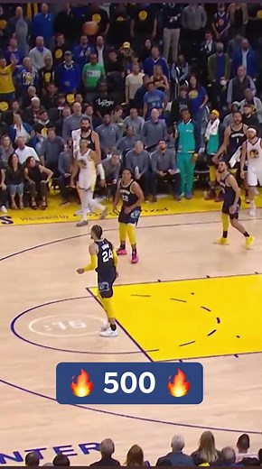 Steph Curry becomes the first player in NBA history with 500 career postseason triples 👀🔥 | NBA